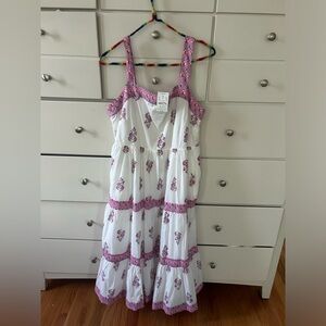 Jcrew block print maxi dress